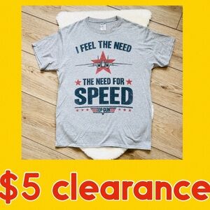 TOP GUN Need for Speed Tee Shirt Top Size Large